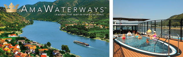 AmaWaterways Aerial and Sun Deck Pool
